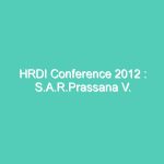 HRDI Conference 2012 : S.A.R.Prassana V. Chaturvedi addressing at HRDI conference(Part-1)