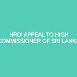 HRDI APPEAL TO HIGH COMMISSIONER OF SRI LANKA DEMANDING RENOVATION OF THE VANDALIZED STATUTES  AND ACTION AGAINST THE PERPETRATORS