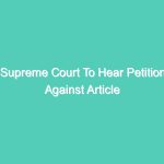 Supreme Court To Hear Petition Against Article 35A After Diwali