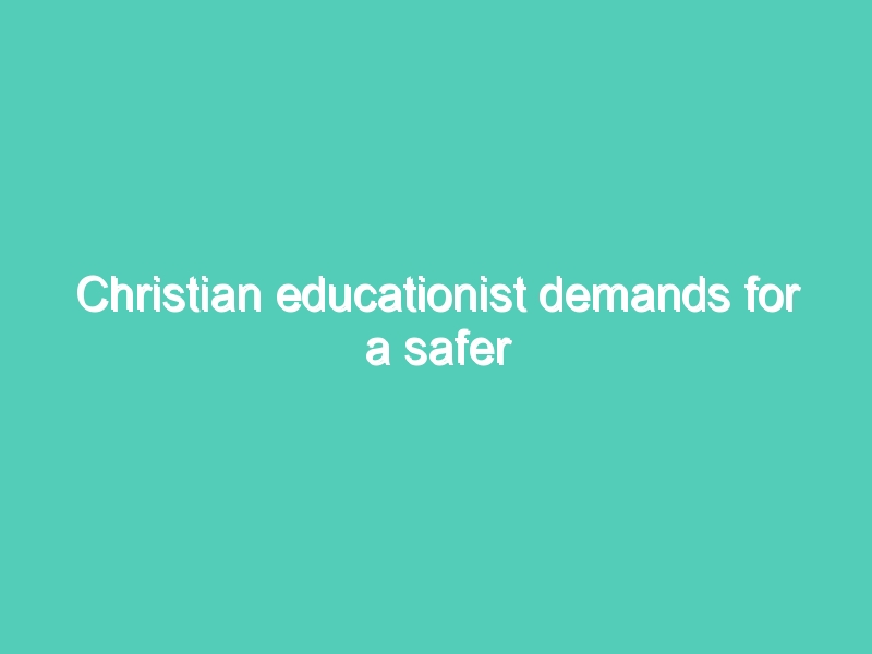 Christian educationist demands for a safer Pakistan for minorities