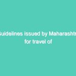 Guidelines issued by Maharashtra for travel of the stranded
