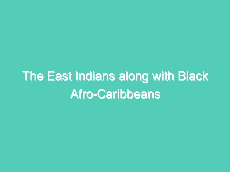 The East Indians along with Black Afro-Caribbeans (“West Indians”), one of the two major ethnic groups in Trinidad and Tobago, Guyana and Suriname (Part- 1 )