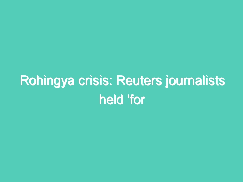 Rohingya crisis: Reuters journalists held ‘for investigating Myanmar killings’ – BBC Newsnight