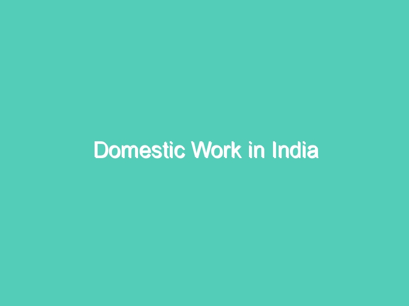 Domestic Work in India