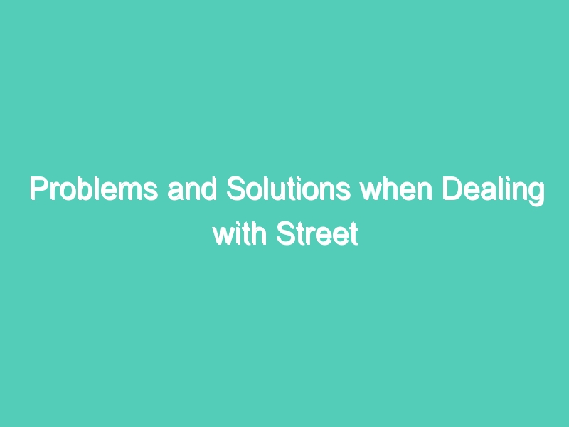 Problems and Solutions when Dealing with Street Children
